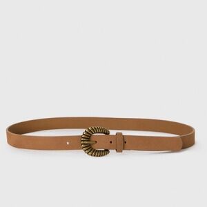 NWT PAIGE Exclusive* Blythe Belt in Cognac Suede